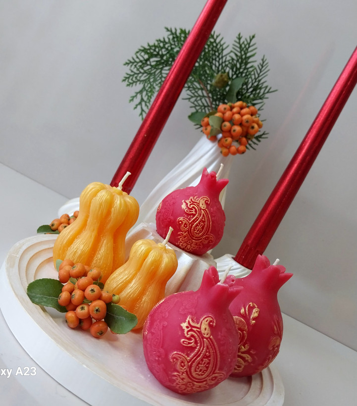 ست دکوری شمعهای پائیزی